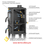 Печь-камин Везувий LV-12S "Антрацит"