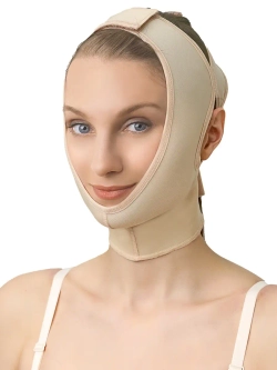 Лифтинг маска компрессионная послеоперационная 7065 бежевый Beautiful line