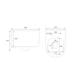 Унитаз подвесной Evo VT1-34S безободковый, цвет белый, ультратонкое soft-close сиденье