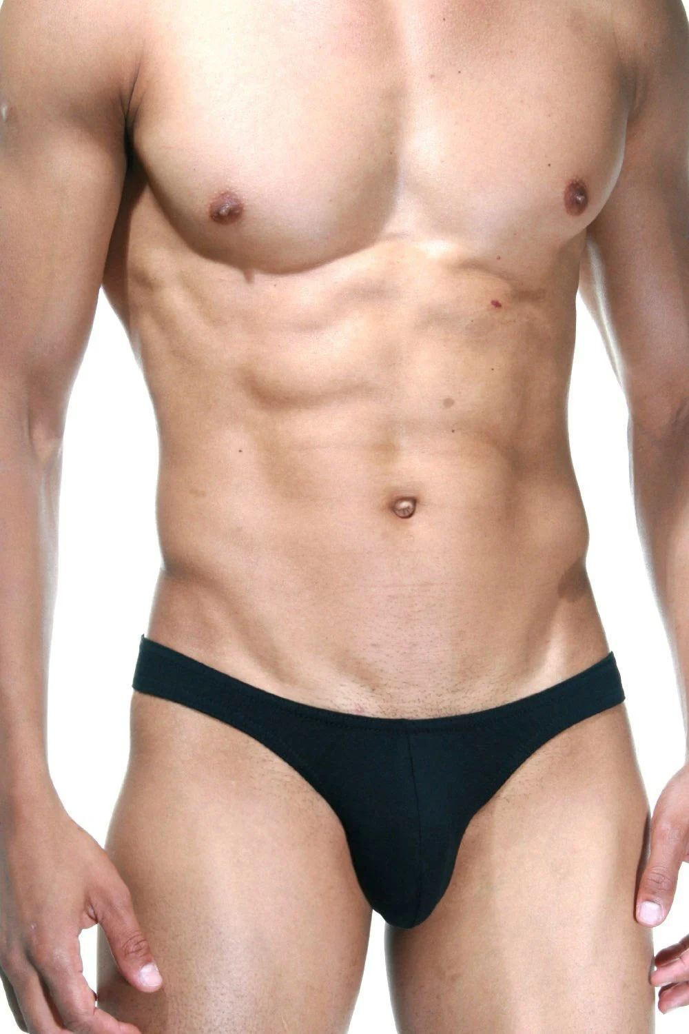 Черные эластичные трусы-слипы (Размер: L) (Цвет: черный)