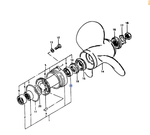 Сальник вала Suzuki DT9.9-DT40лс (09289-17004-000)