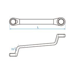KING TONY (19701011) Ключ накидной 10x11 мм