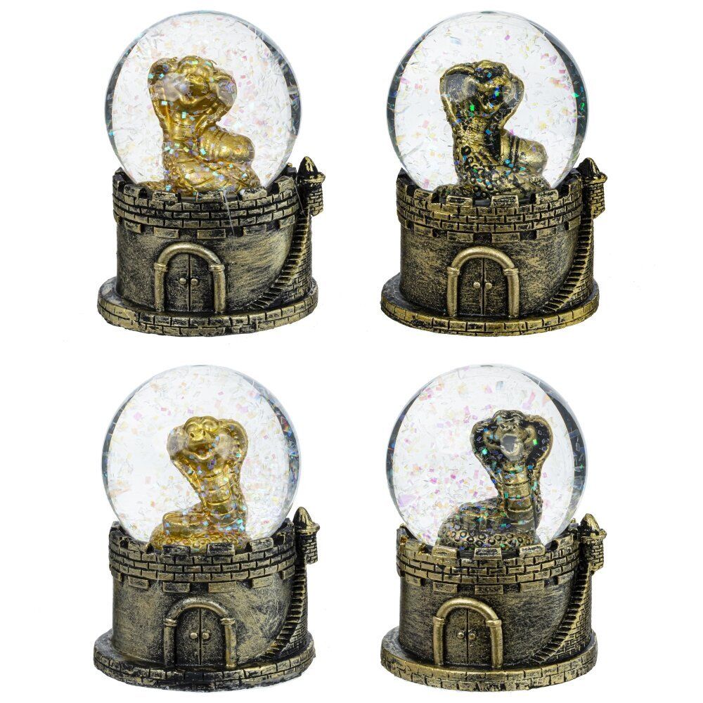 GAEM Фигурка декоративная в стекл шаре "Змея", D 4 см, L5 W4 H6,5 см, 4в.