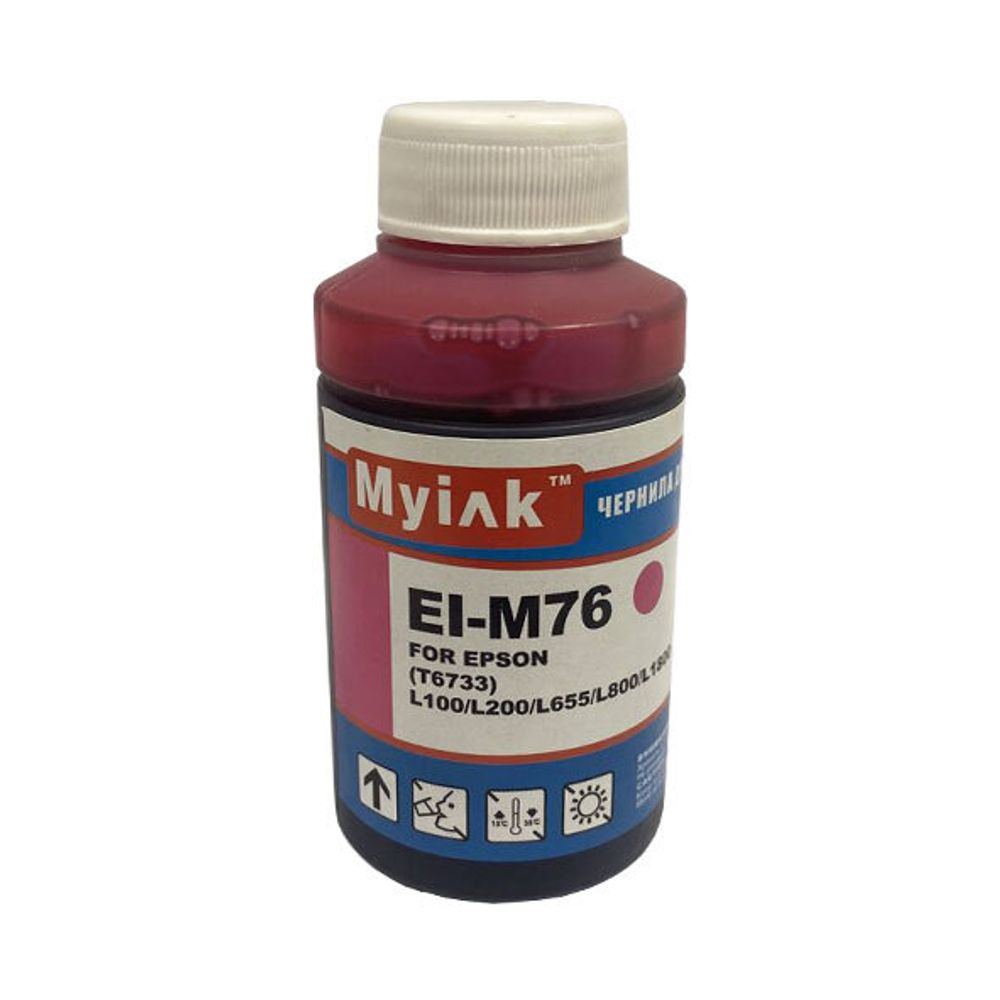 Чернила для EPSON L800/L1800/ L100/ L200 EI-M76 (70мл, Magenta Dye) MyInk