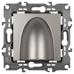 Вывод кабеля ЭРА Серия 12 12-6003-16 , титан | ЭРА 12 Титан