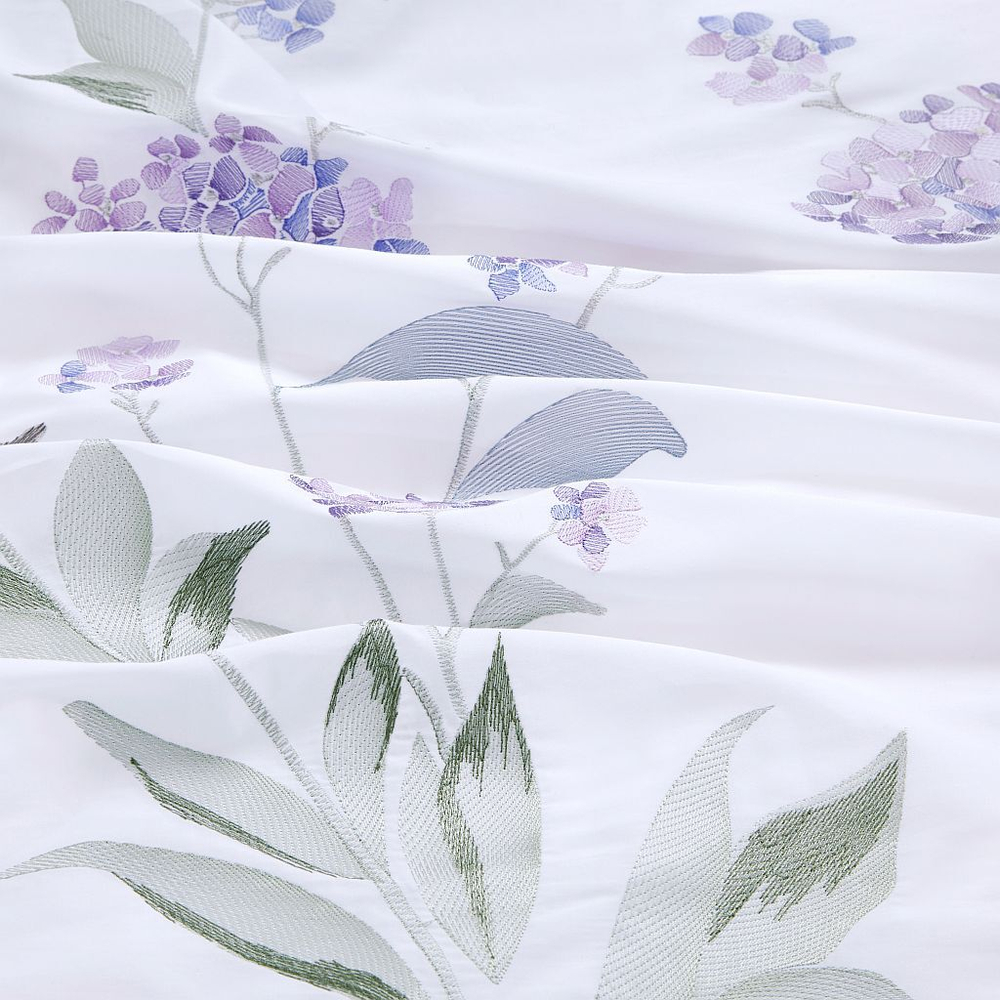 Постельное белье 2 спальное евро Asabella 2260-6 с вышивкой