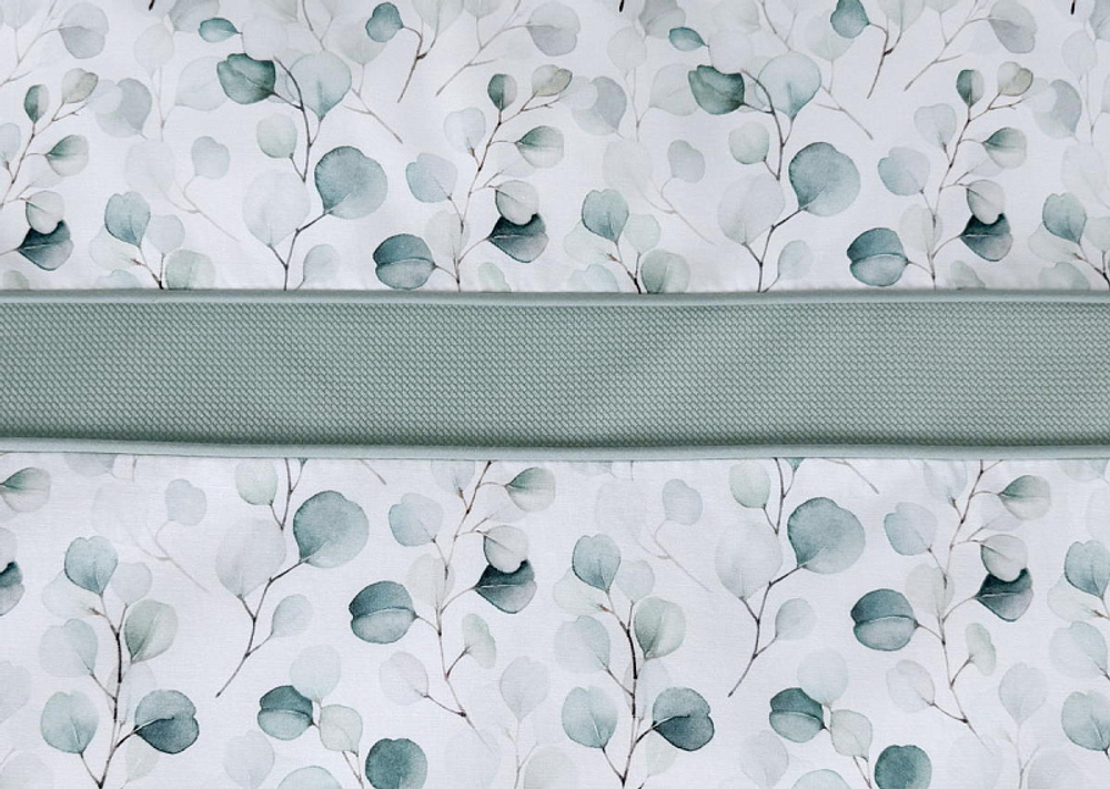 Комплект постельного белья Lepre New Eucaliptus 6 предметов 125х65 см белый/бирюзовый/зеленый