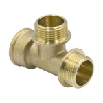 Тройник лат. 3/4" вн./вн./нар. Никель