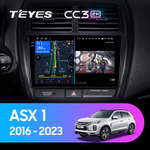 Teyes CC3 2K 9"для Mitsubishi ASX 1 2016-2023