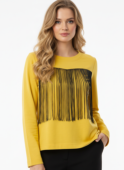 Лонгслив Настроение, цвет Манго