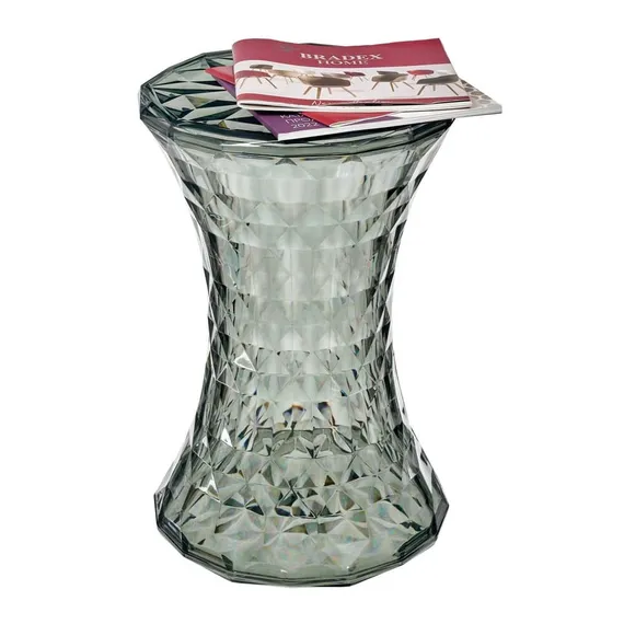 Столик-табурет Rock прозрачный синий