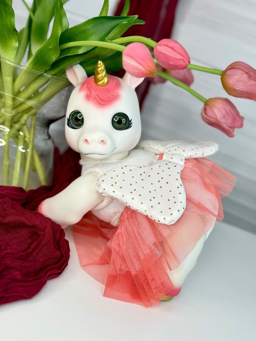 Игрушка мягконабивная 35см AniReal Единорожка (60150)