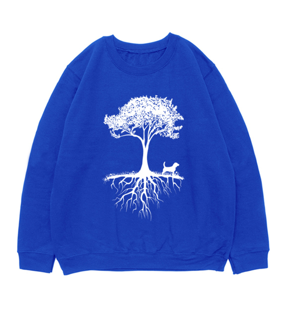 Свитшот "Бигль у дерева"