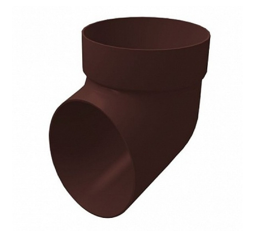 Колено сливное ПВХ Grand Line Стандарт, коричневый