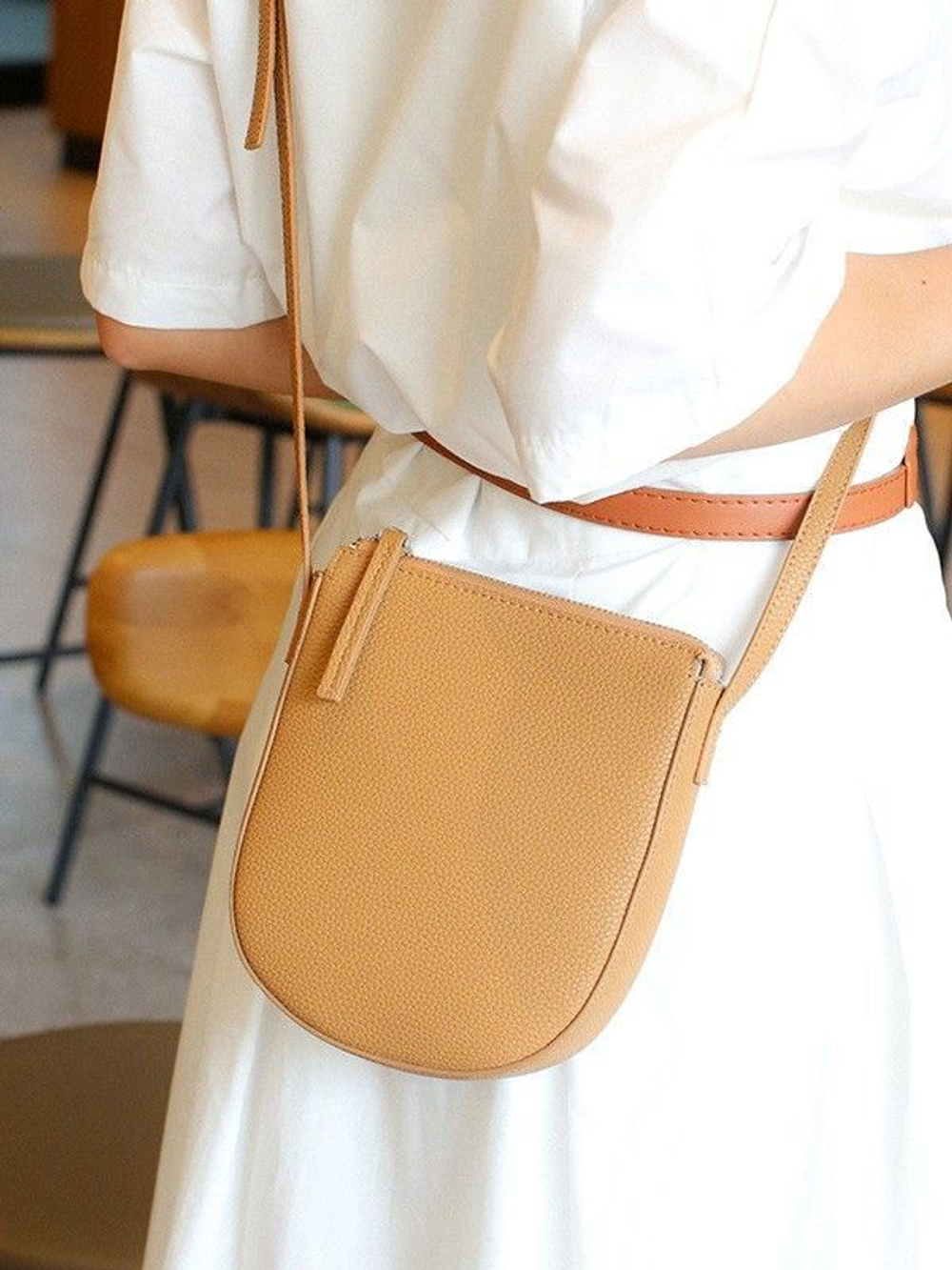 сумка женская натуральная кожа через плечо кросс боди маленькая