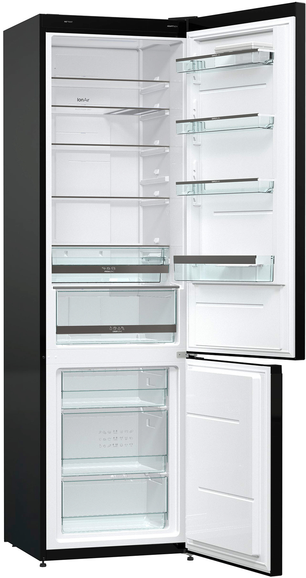 Отдельностоящий двухкамерный холодильник Gorenje NRK621SYB4