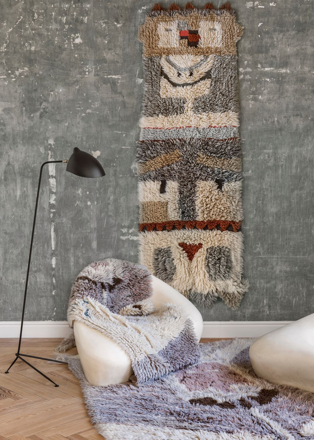 Шерстяной стираемый ковер Lorena Canals Kachina (90 x 240 см)