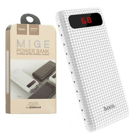 Внешний Аккумулятор (Power Bank) Hoco B20A 20000 mAh (5,0V - 2A, 2USB, LCD) Белый