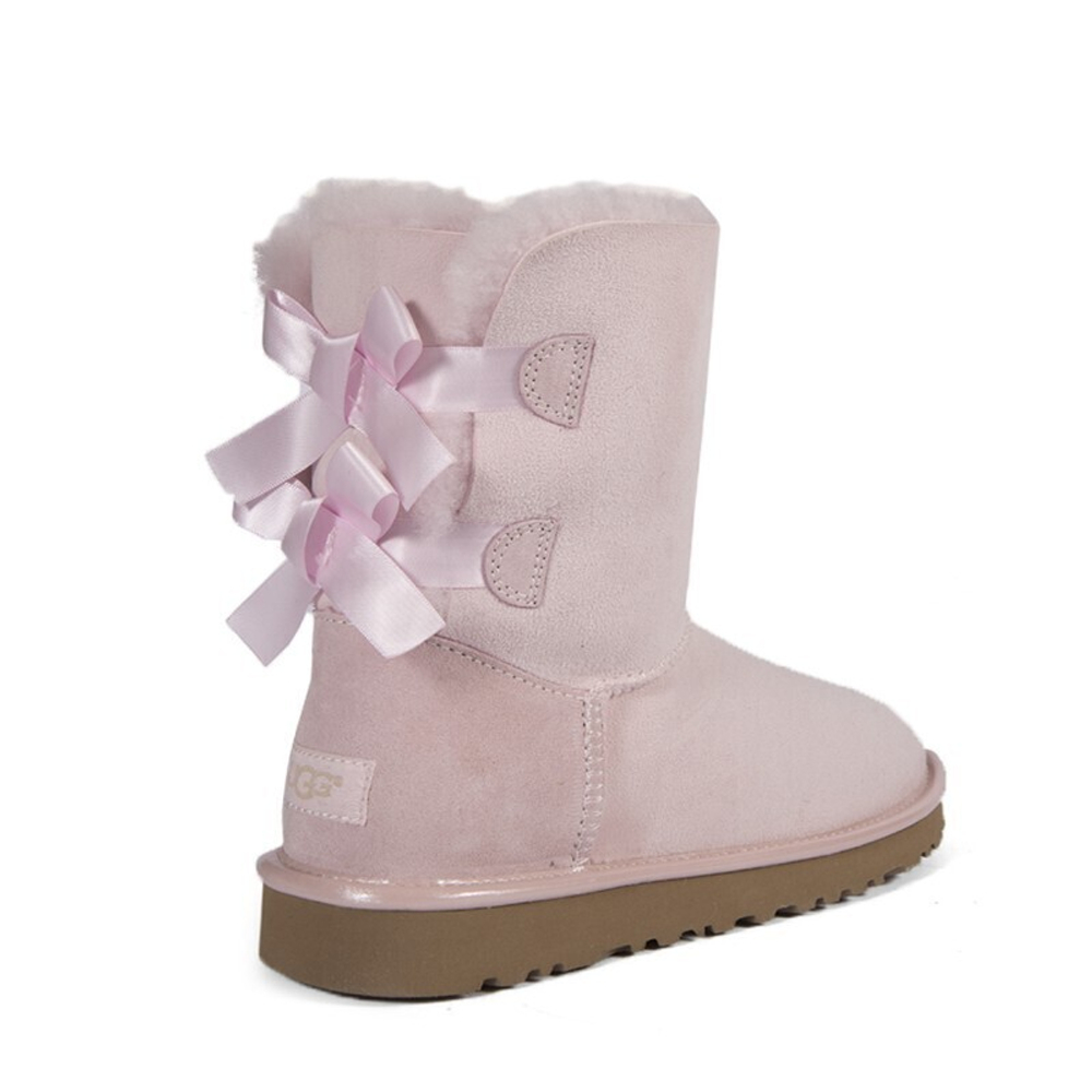 Угги Bailey Bow Metallic Seashe Pink II