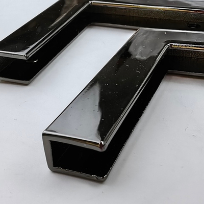 Уголки металлические для сумки прямые Черный никель