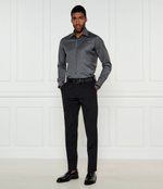 Хлопковая рубашка H-JOE-kent-C1-214 BOSS BLACK - серый(50527360)