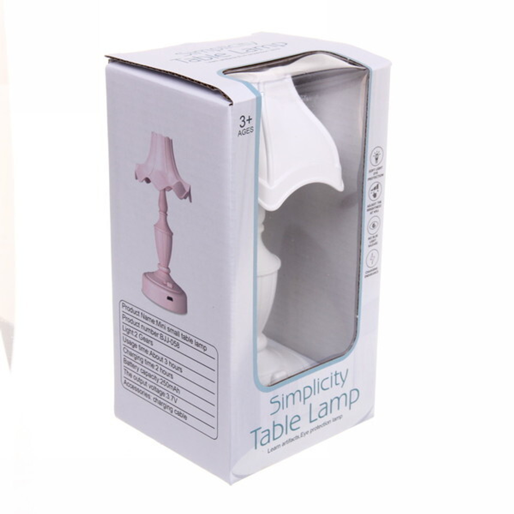 Светильник настольный «Marmalade-Афина» LED 19*9см цвет белый USB