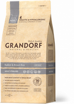 Grandorf 2кг Rabbit & Turkey Sterilised Holistic для стерилизованных кошек, кролик с индейкой
