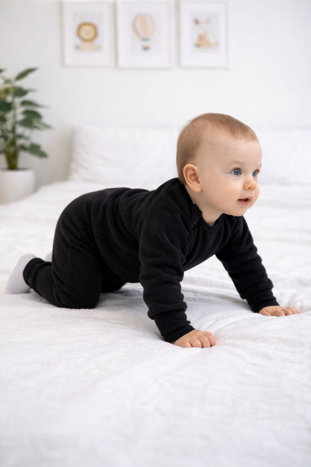 Флисовый комбинезон-трансформер RinaAmari Черный