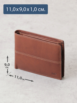 B240030R COGNAC - Портмоне с RFID защитой MP