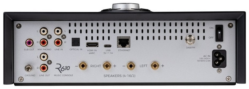CЕТЕВАЯ АУДИОСИСТЕМА "ВСЕ-В-ОДНОМ" RUARK R610 ЧЕРНЫЙ R610-CHR