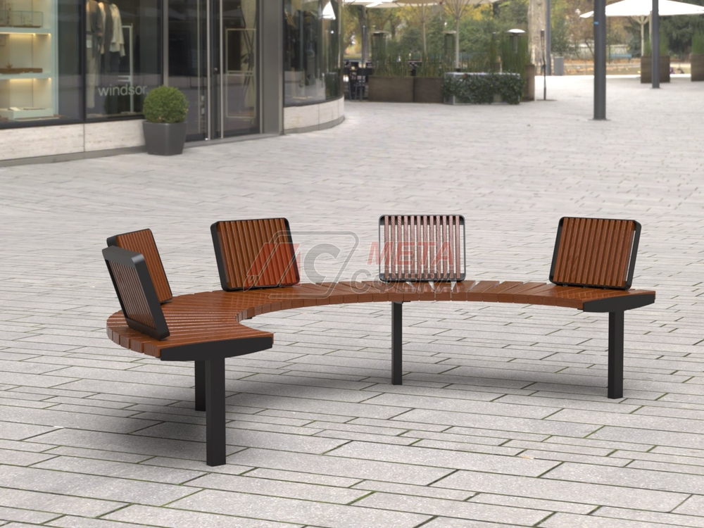 Скамейка Верона радиусная