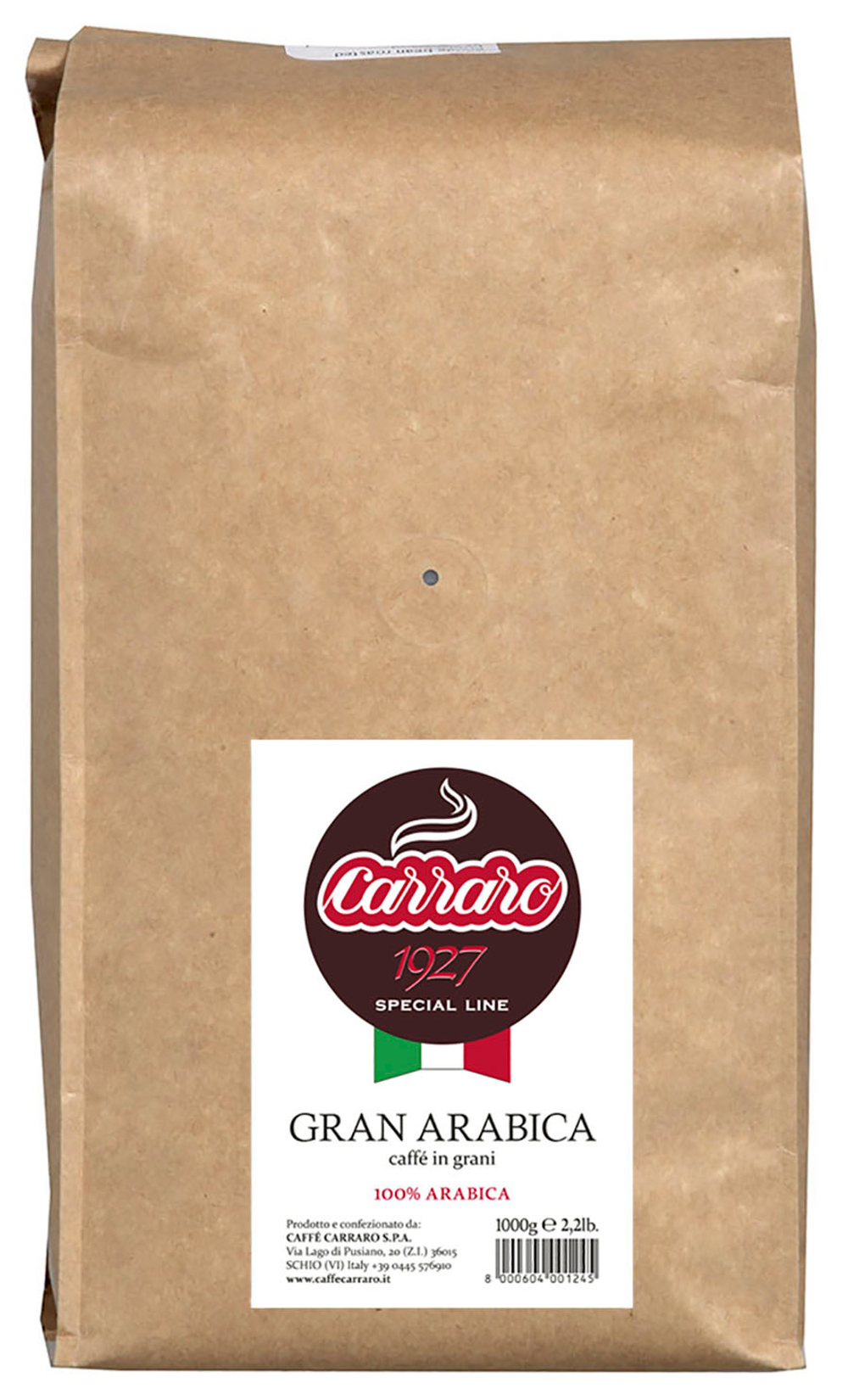 купить Кофе в зернах Carraro Espresso Gran Arabica, 1 кг (Карраро)