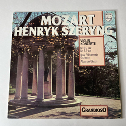 Винтажная виниловая пластинка LP Mozart Моцарт, Henryk Szeryng, New Philharmonia Orchestra, Alexander Gibson, Violinkonzerte Nr. 3 G-Dur; Nr. 5 A-Dur (Нидерланды 1977)