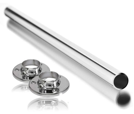 EVERLOK 10257 Регулируемая штанга для душа 12х12х26 хром, сталь, крепление