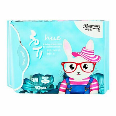 Прокладки гигиенические для критических дней 28 см 10 шт Hummings Aru Sanitary Pads Normal