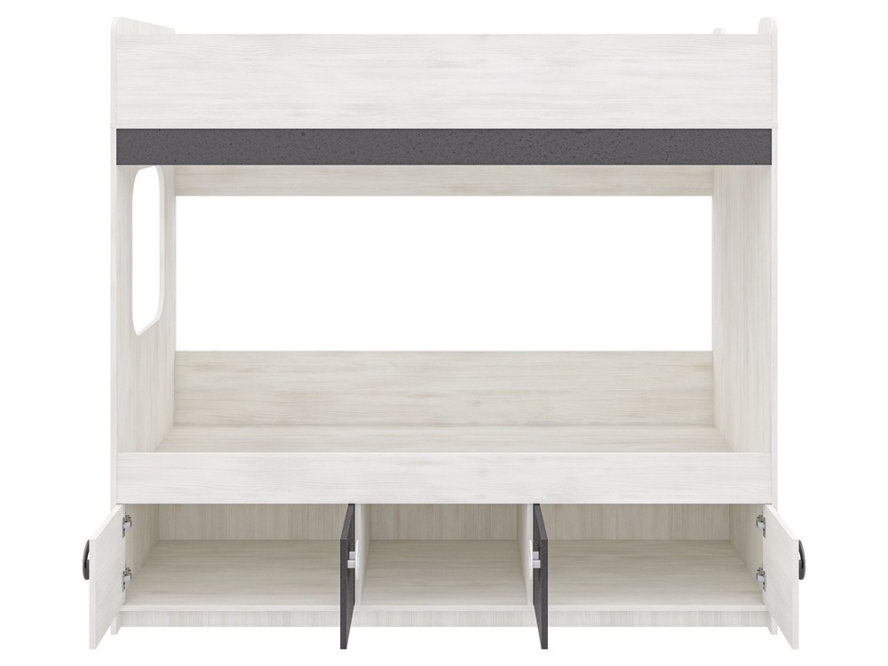 Кровать Ассоль Свет.дерево/Графит