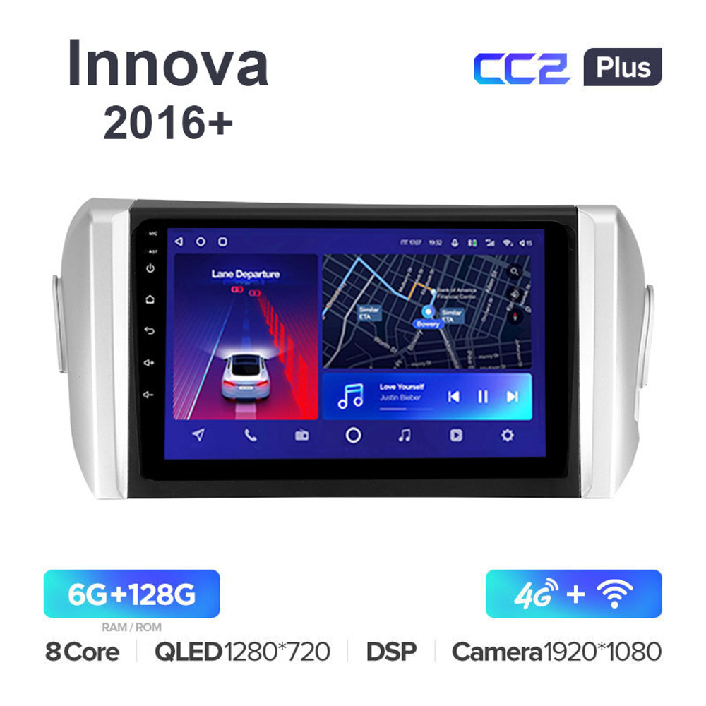 Teyes CC2 Plus 9"для Toyota Innova 2016+