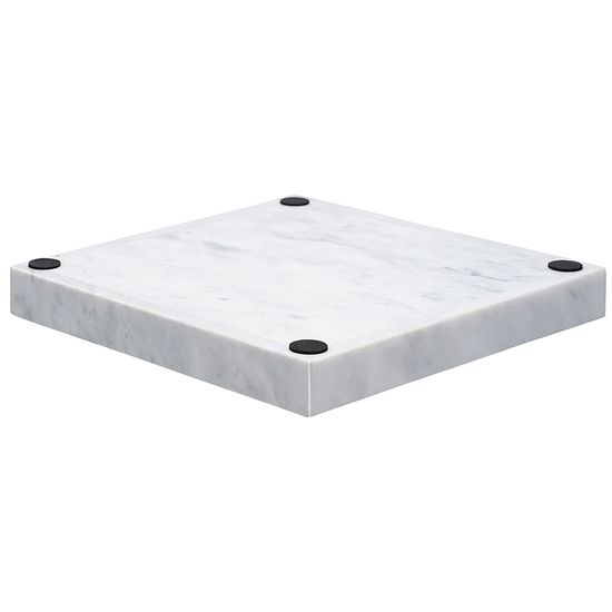 Поднос marm, 25х25 см, белый мрамор