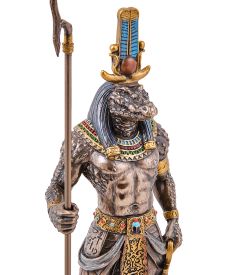 Veronese WS-1236 Статуэтка «Себек - древнеегипетский бог воды и разлива Нила»