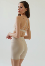 Велосипедки Bella Mini Shorts in Beige