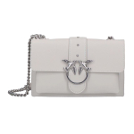 Сумка Pinko Soft Series Chain Swallow Silver Buckle Cowhide Messenger Bag Messenger Shoulder Bag Mini White, 1P21KU-Y5FF-I09