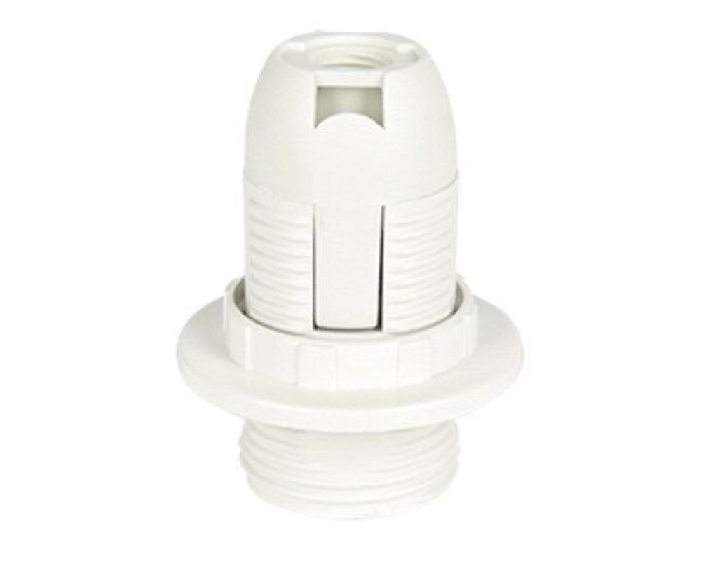 Ecola base Патрон с кольцом E14 Белый (упаковка по 10) AB4SPWEAY