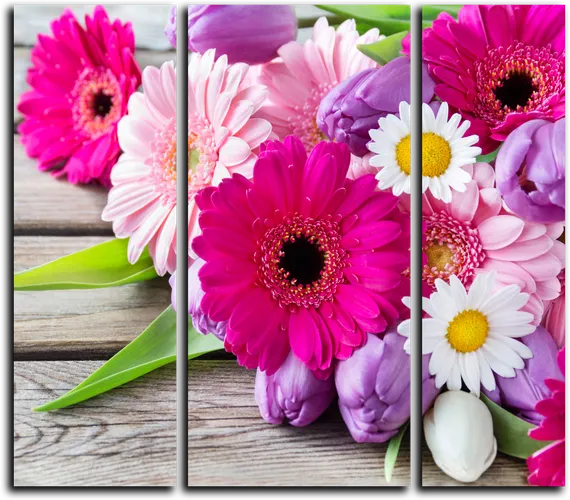 Модульная картина "Волнующий букет"