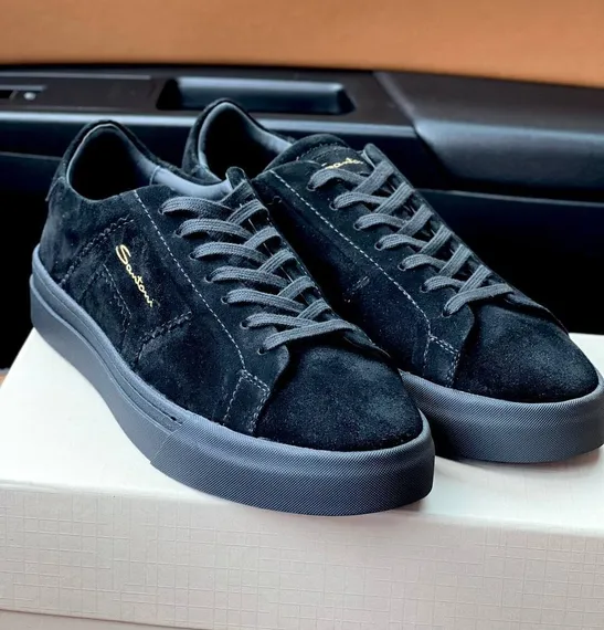 Кеды Santoni, замшевые