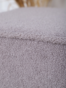 Пуф "Donatello" букле мех серый/натурал