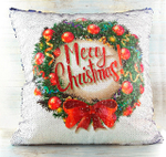 Подушка с пайетками