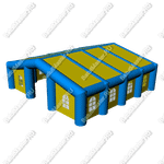 Надувной шатер "Сине-желтый" 8*8 м