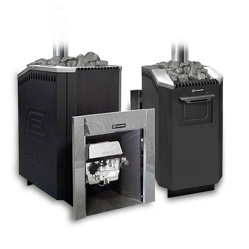 Печь банная газо-дровяная ЕРМАК Уралочка 36