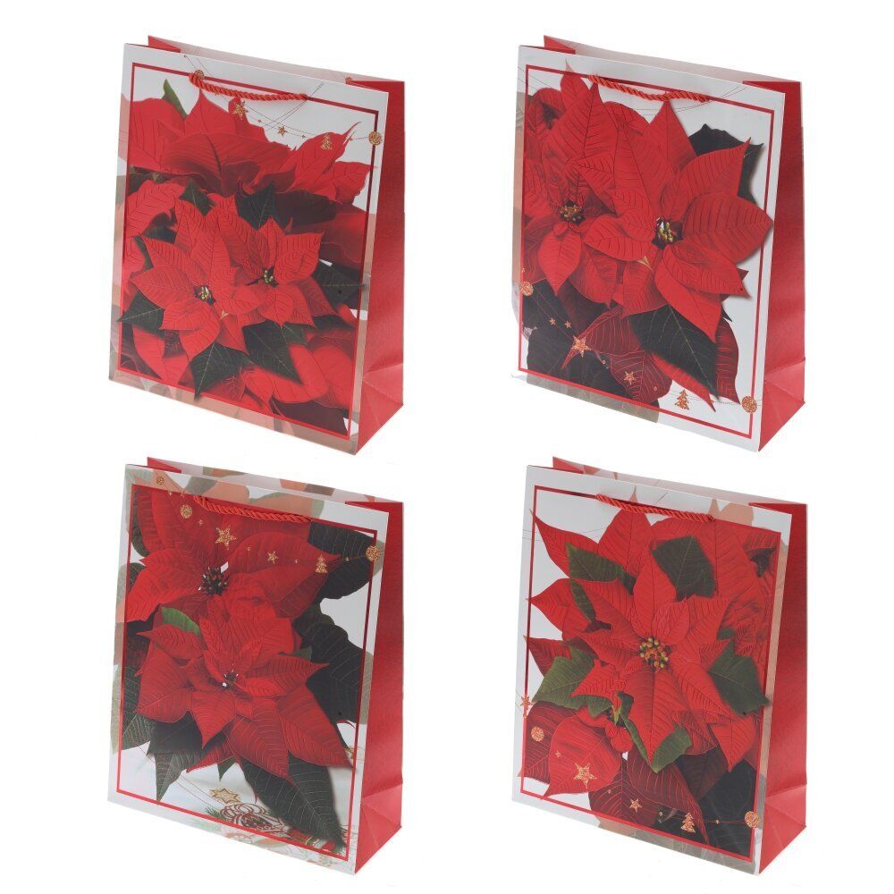 GAEM Пакет подарочный (бумага 210г/м2, блок 12шт), L26 W10 H32 см, 4в.