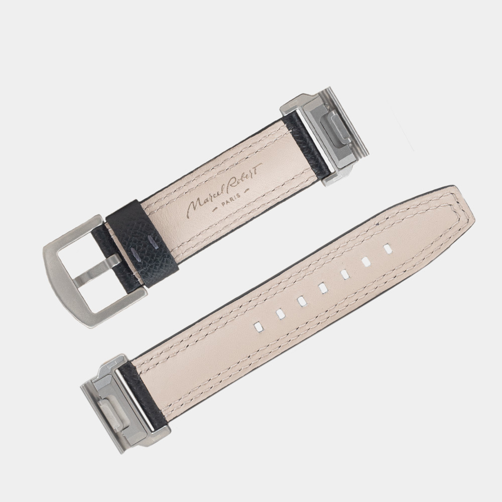 Ремешок для часов Garmin 43 mm с креплением из кожи теленка, черного цвета